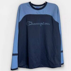 Champion Authentic Athletic Apparel Men’s Long Sleeve Blue Pullover shirt|Size:L